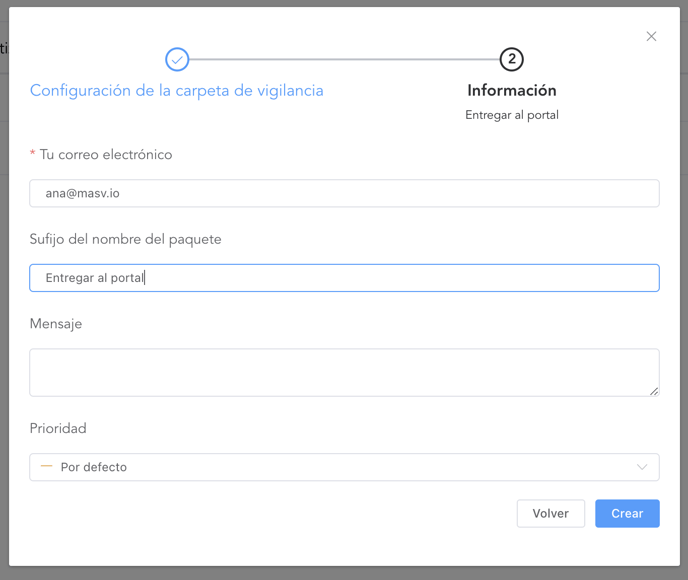 Información automatización de entrega al portal