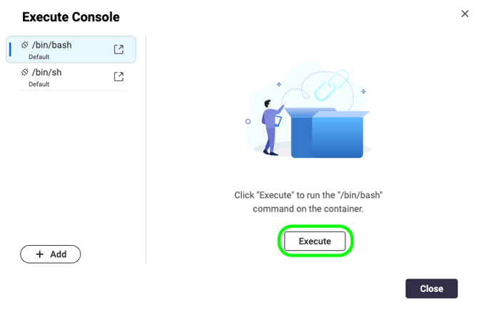 qnap-execute-console