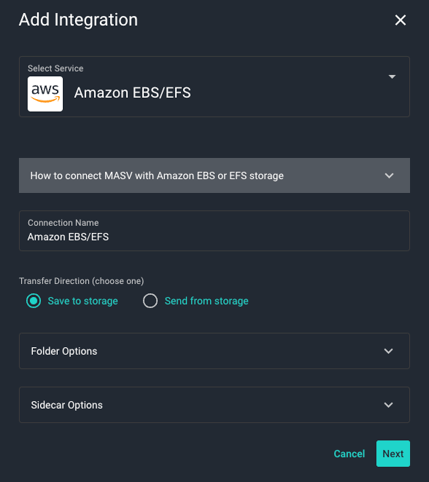 add-integration-amazon-ebs-efs