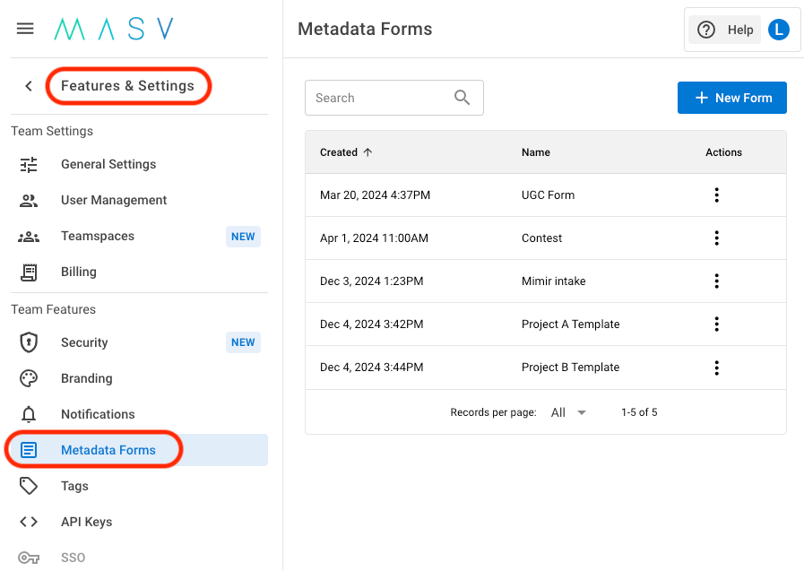 How to design a form to collect metadata