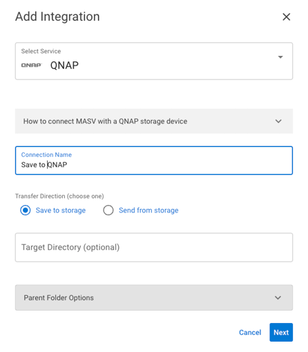 masv-qnap-add-integration