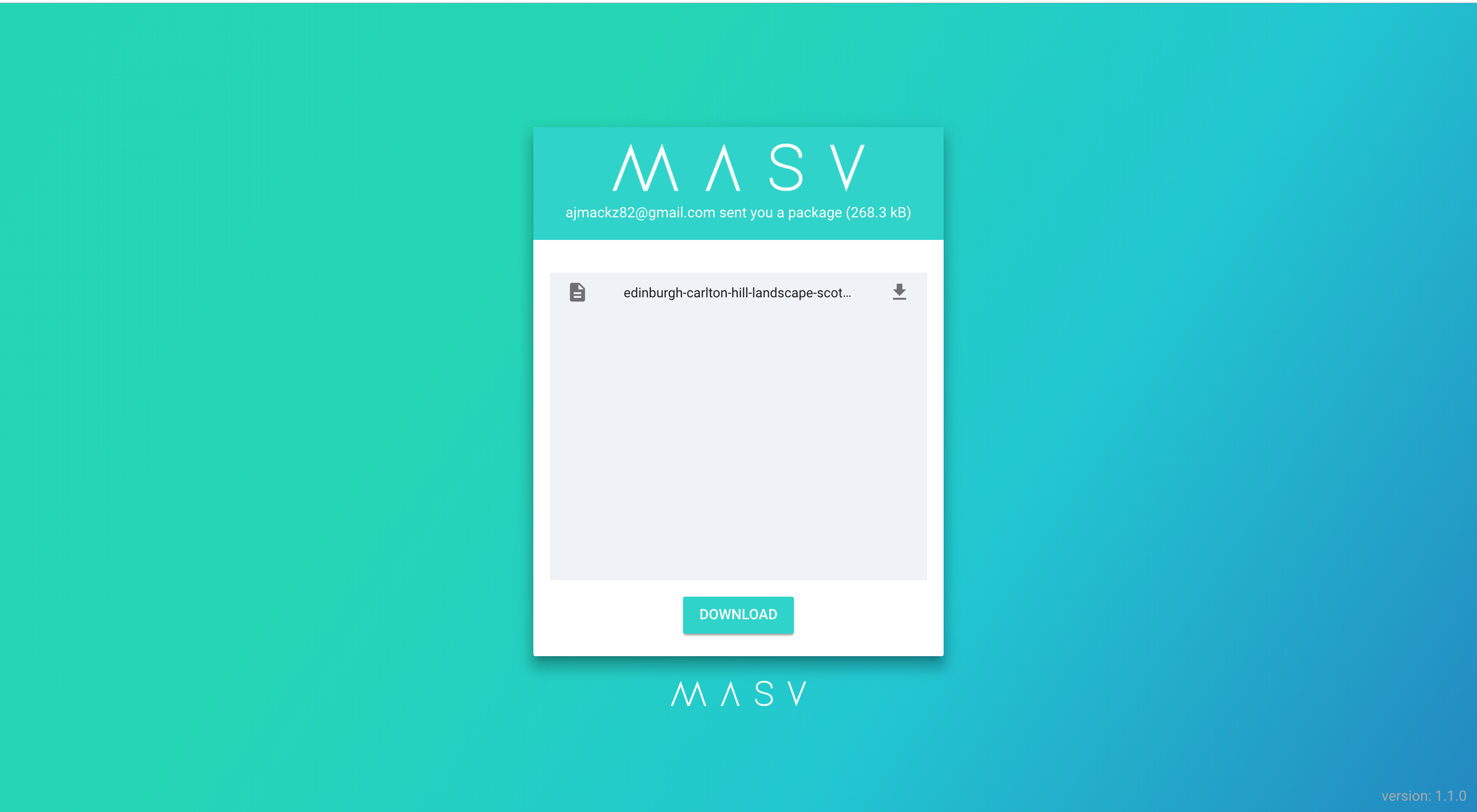 MASV download page