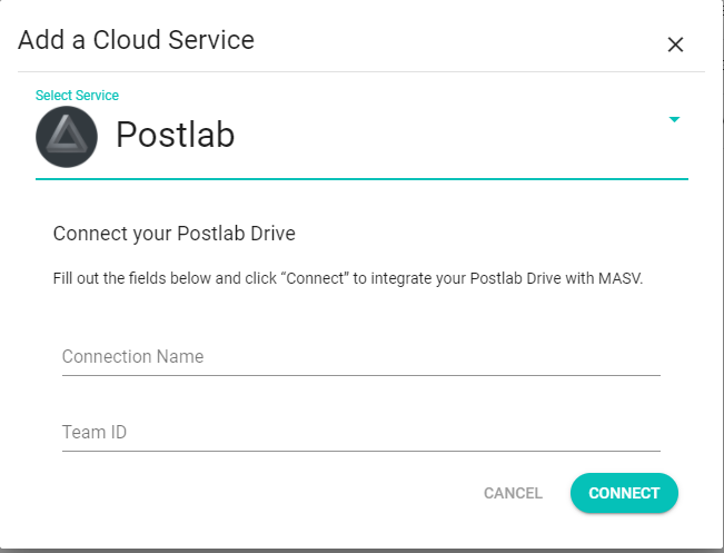 MASV add postlab integration