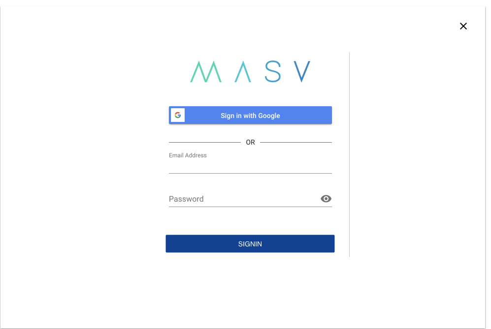 MASV sign in image